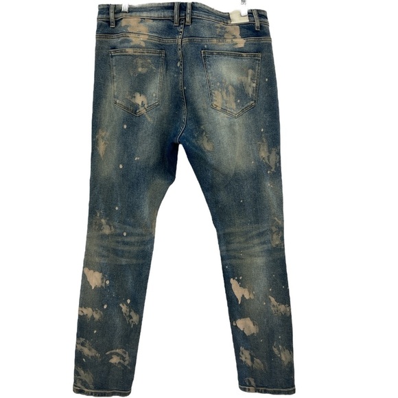 Embellish, distressed stretch, retro grunge, denim jeans, size 38 - Picture 3 of 12